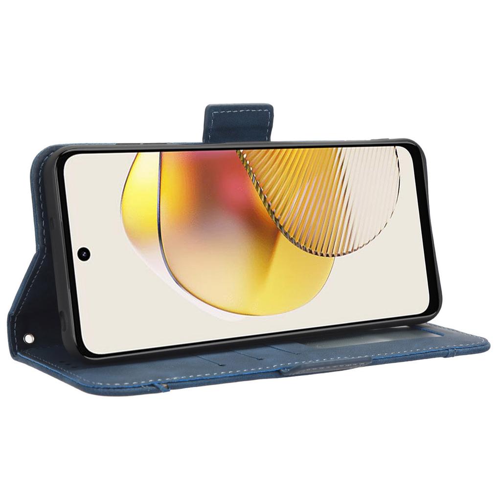 For Motorola Moto G53 5G PU Leather Wallet Stand Cover Multiple Card Slots Shockproof Phone Case