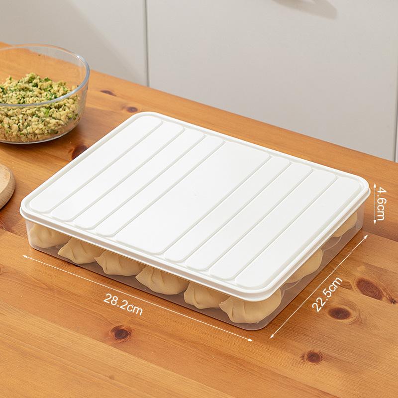 1Pc Kitchen Square Refrigerator Preservation Box Household Plastic Food Seal Frozen Dumpling Vegetable Box Food Storage Box