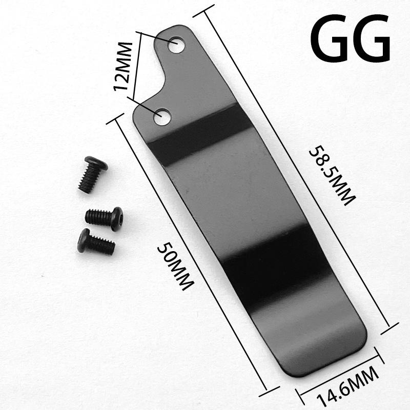 Stainless Steel Back Clip for DIY Folding Pocket Knife Tool DIY Accessories Back Clip Custom Folding Knife Back Clip Holder