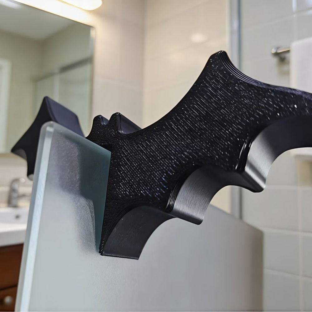 3D Print Halloween Bat Bathroom Hook Hanging Bathing Towel Hanger Glass Door Hook Beach Decoration