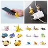 Round Usb Pikachu Data Cable Protector Accessory Cartoon Eevee Snorlax  Decor