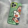 Cute Pig Is Suitable for Apple 15promax Colored Silver Mobile Phone Case, Advanced iPhone14/13/12 Protective Case.