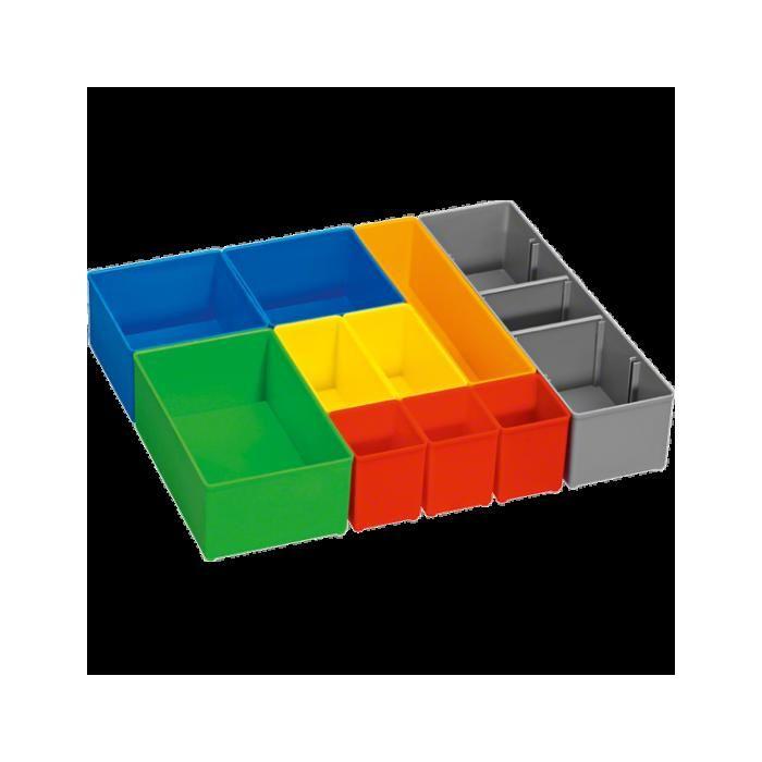 Boîtes de stockage de petites pièces - Bosch - i-BOXX 72 - Set de 10 casiers - Plastique - Organisateur pratique