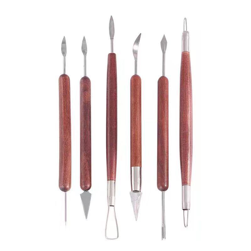 6-Piece Clay Sculpture & Carving Tool Set