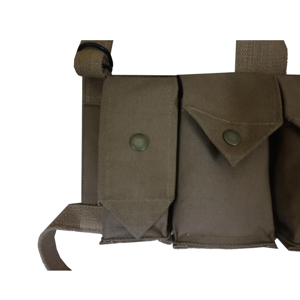 Rhodesian Bush War Magazine Chest Rig w/Grenade Pocket - Repro 56-7ZIF-UOBO