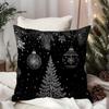 Festive Snowflake & Tree Pillowcasesuitable For Sofa Car Bedroom Decorative Cushion Cover Pillow Cover