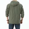 Autumn and Winter Men's Large Size Casual Fleece Thickened Jacket Men's Medium and Long Outdoor Jacket