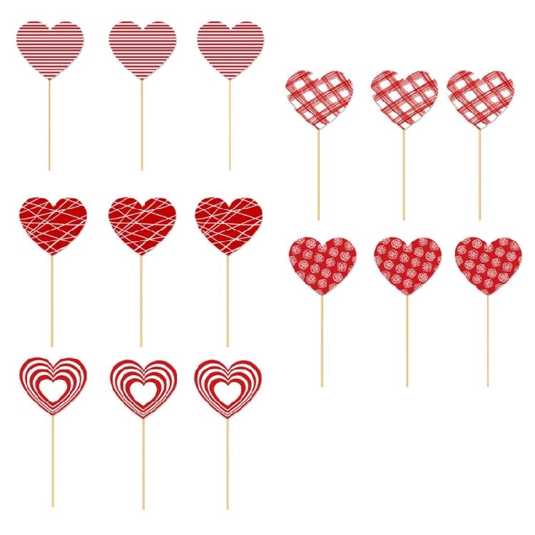 

Valentines Day DIY Craft Vase Inserts Party Decorations 15Pcs Paper Ornament With Adhesive Dots Stick