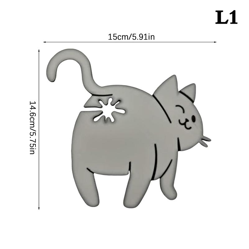 Funny Cat Butt Bread Clip 3D Printed Bag Clip Bag Holder Novelty Kitchen Gadget For Cat Lovers Food Storage Home Decor 1/2/3Pcs