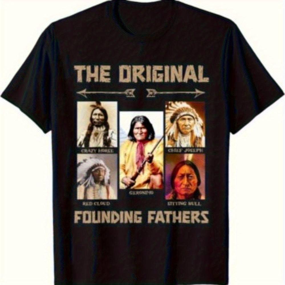 Native American Founding Fathers T-shirt M