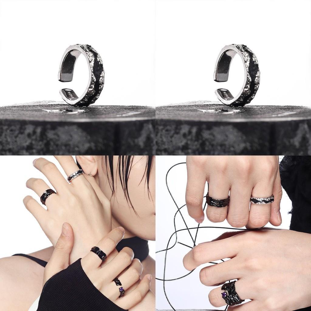 Elegant Ins Womens Fashion Ring Unique Irregular Design Cold Minimalist Style