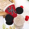 Mouse 1/2 Birthday Hat - Mouse Half Way To One Party Decorations,Mouse Ears Cake Smash Hat,Red Black Mouse Party Hat,6 Months Birthday Photo Props