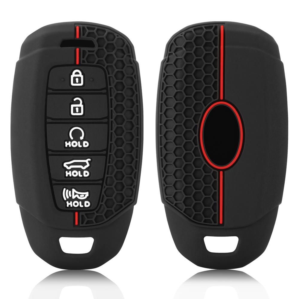 For Hyundai I30 Ix35 Kona Encino Solaris Azera Grandeur Ig Accent TM Palisade Santa Fe Silicone Car Key Cover Case Shell