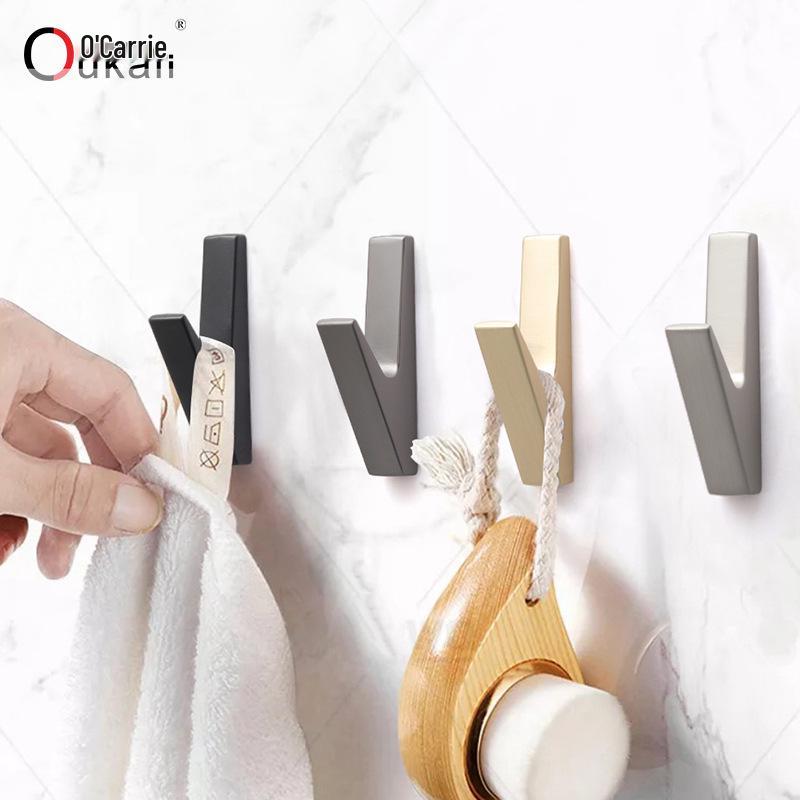 Wall-Mounted Shoe and Coat Rack with Metal Hooks for Entryway