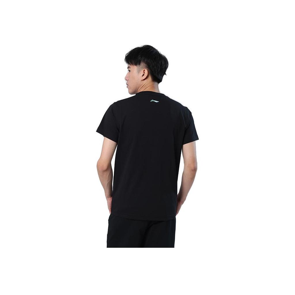 Li Ning Table Tennis Series Quick-Dry Sweat-Absorbing Round Neck Pullover Cultural Short Sleeve T-Shirt Unisex T-Shirts AHSSC21-2