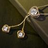 Elegant Crystal Heart Necklace - Versatile Long Sweater Chain Pendant
