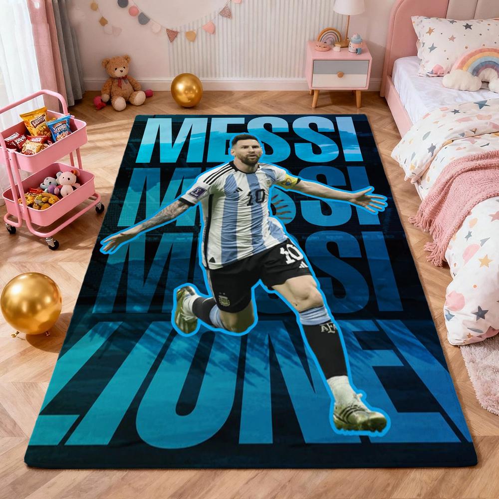 Messi Champion Carpet Floor Mats Printing Art Office Chair Cushion Bathroom Mat