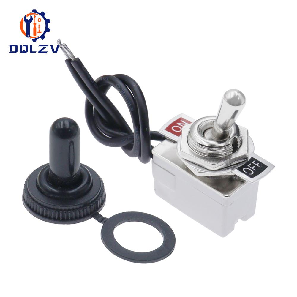 Mini Toggle Switch High Quality AC 6A/125V 3A/250V 2 Pin Toggle Rocker Switch ON/Off Latching Heavy Duty Car