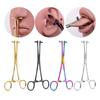 Colorful Body Piercing Pliers Surgical Steel Fix Forceps Tweezers For Septum Cartilage Tongue Body Piercing Clamp Tool