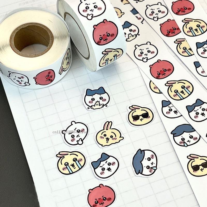 Cartoon Roll Stickers Hachiware Usagi Stickers High-looking Decoration Cute Student Notebook Seal Stickers Notebook
