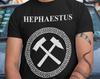 Hephaestus Greek God of Fire Smithing and Crafting T-shirt