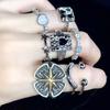 Simple Fashion Cross Star Love Open Ring Cold Wind Personality High Sense Ring Woman