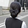 Head Flower Female Vocational Nurse Hairnet Bank Flight Attendant Special Disc Hair Net Pocket Bow Hairpin Tooling Headdress