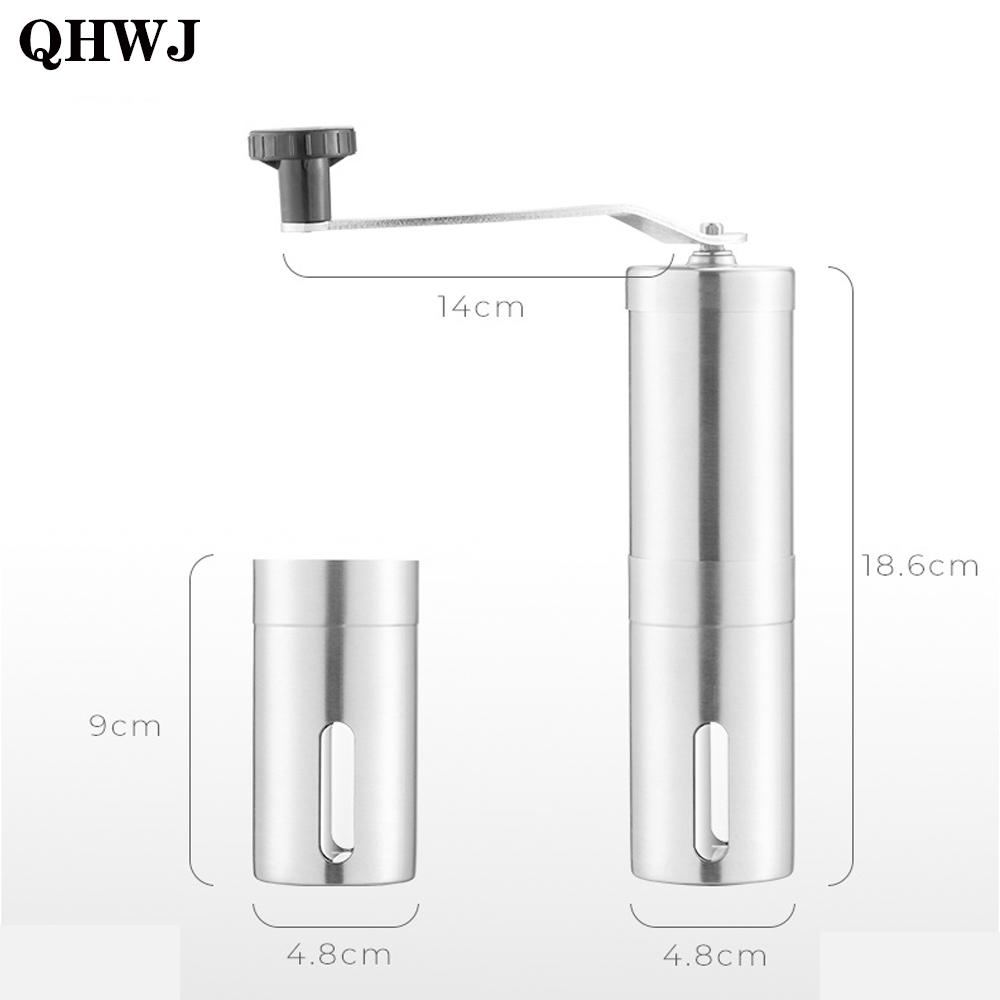 

Портативная кофемолка, ручная кофемолка, легко разбирается, измельчает мелкий кофейный порошок