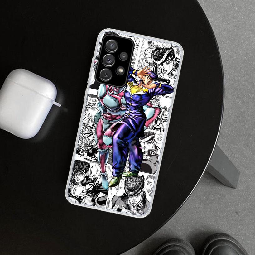 JoJo Adventure Higashikata Josuke Phone Case Cover for Samsung Galaxy A12 A22 A32 A52 A72 A02S A51 A50S A31 A20S A10S Note 20 Ul