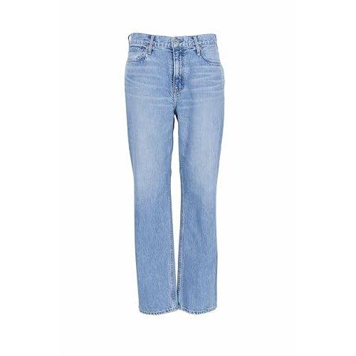 upper hights THE ELISA Straight Tapered Black Denim Pants INK Size 27 Women's Jeans