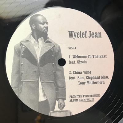 12inch Record WYCLEF JEAN - Welcome To The East 75170E Not On Label 2008 US Rap & Hip-Hop/R&B Used