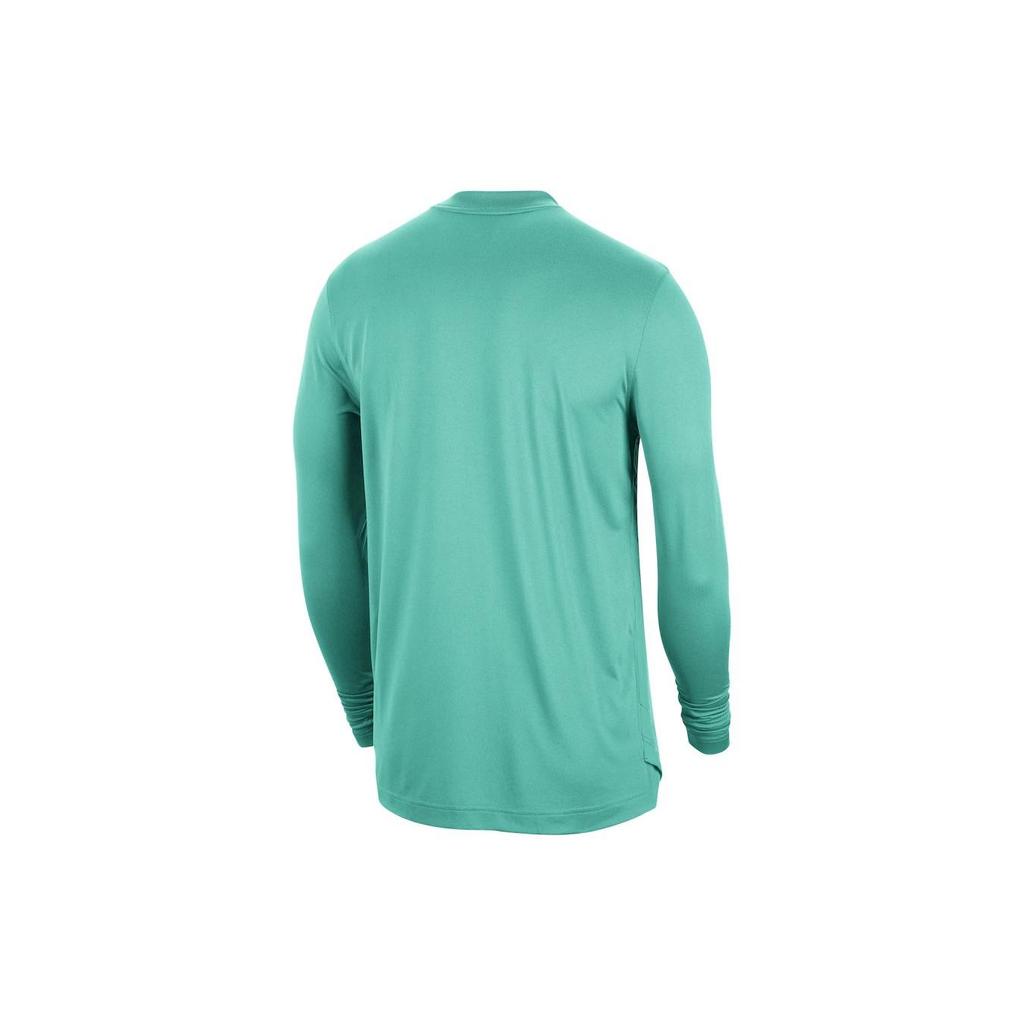 Jordan Charlotte Hornets Cartoon Pattern Letter Print Crew Neck City Edition Pre-Game Warm-Up Shooting Long Sleeve T-Shirt Men Tops Green DN8489-305