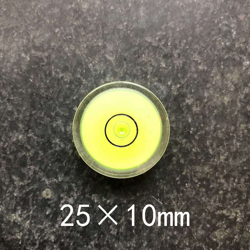 New PMMA Bullseyes Level Measurement Instrument Universal Leveler Spirit Round Plastic Vial