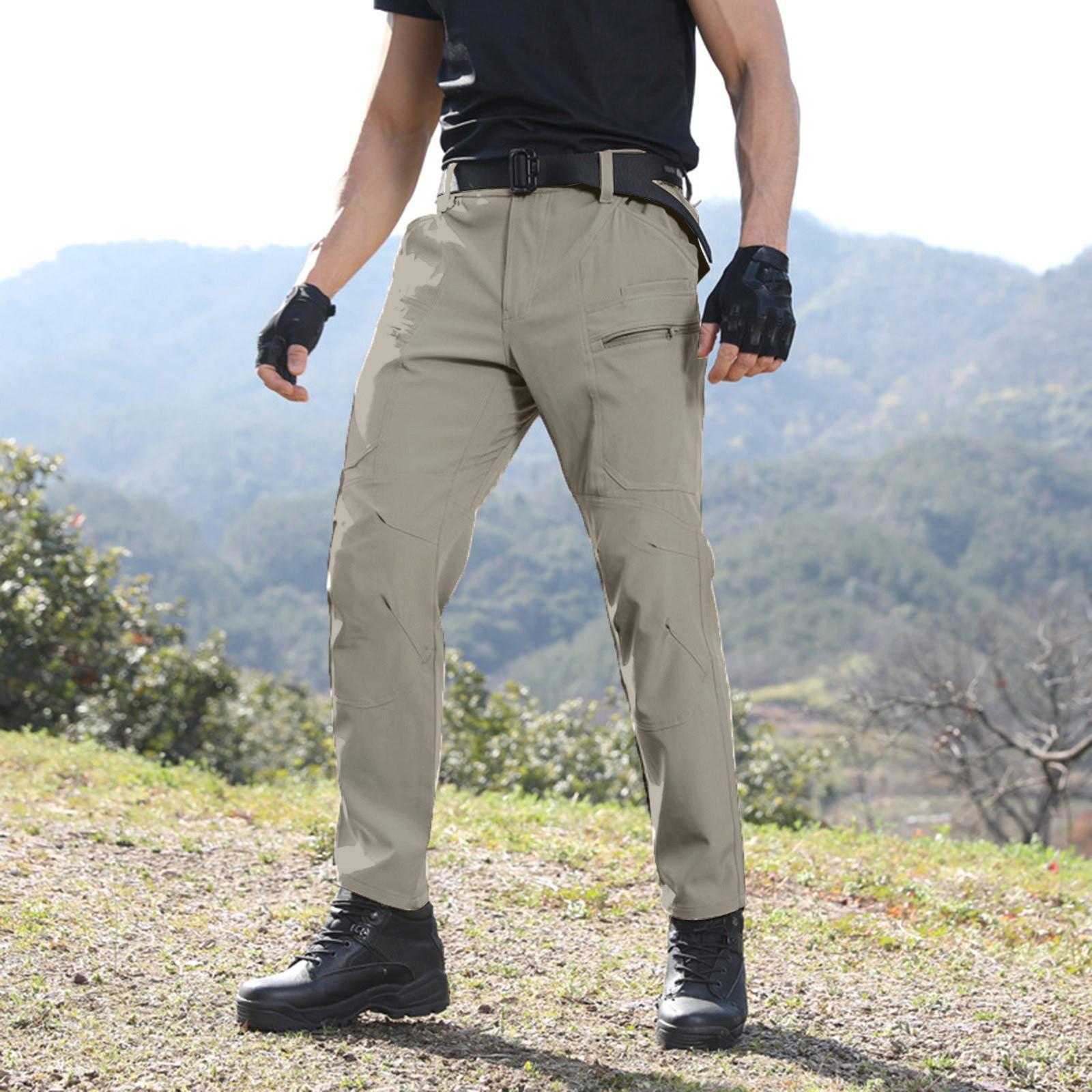 

Men s Pants Soft- Pants Windproof Hiking Pants Overalls XXXL хакі