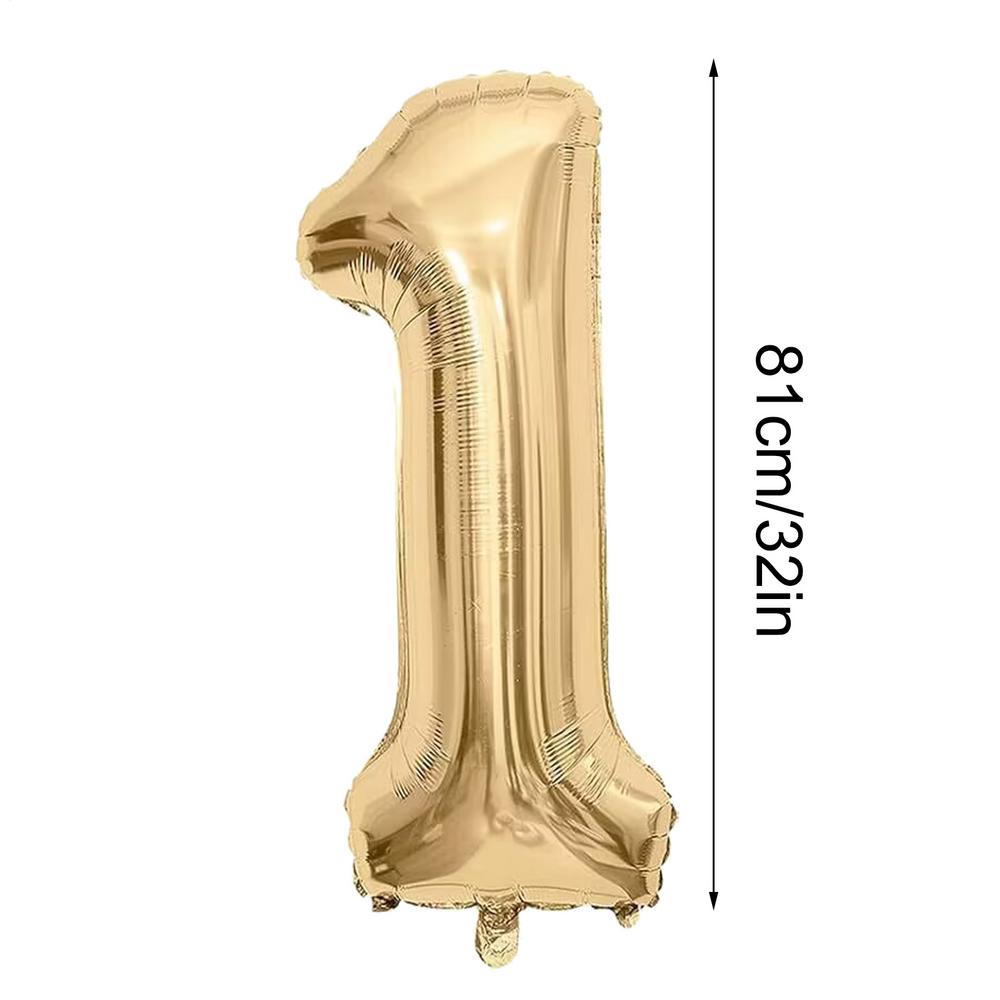 28 Pcs Birthday Decoration Set Foil Balloon Green Gold White Birthday Decorations Happy Birthday Banner, Balloons, Pennants kit