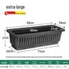 Large Rectangular Plastic Balcony Planter with Free Shipping