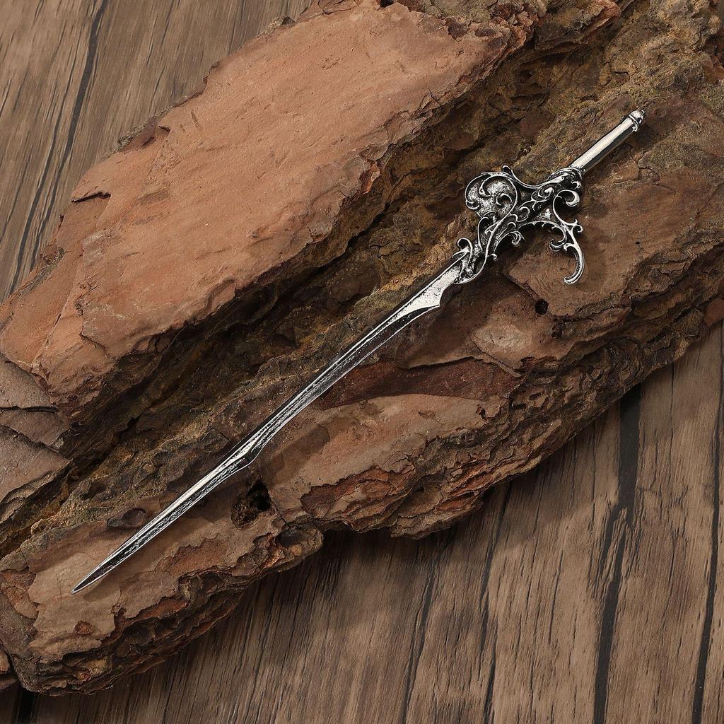 Retro Viking Sea Wave Sword Hairpin - Versatile Fashion Accessory with Norwegian Style for Parties