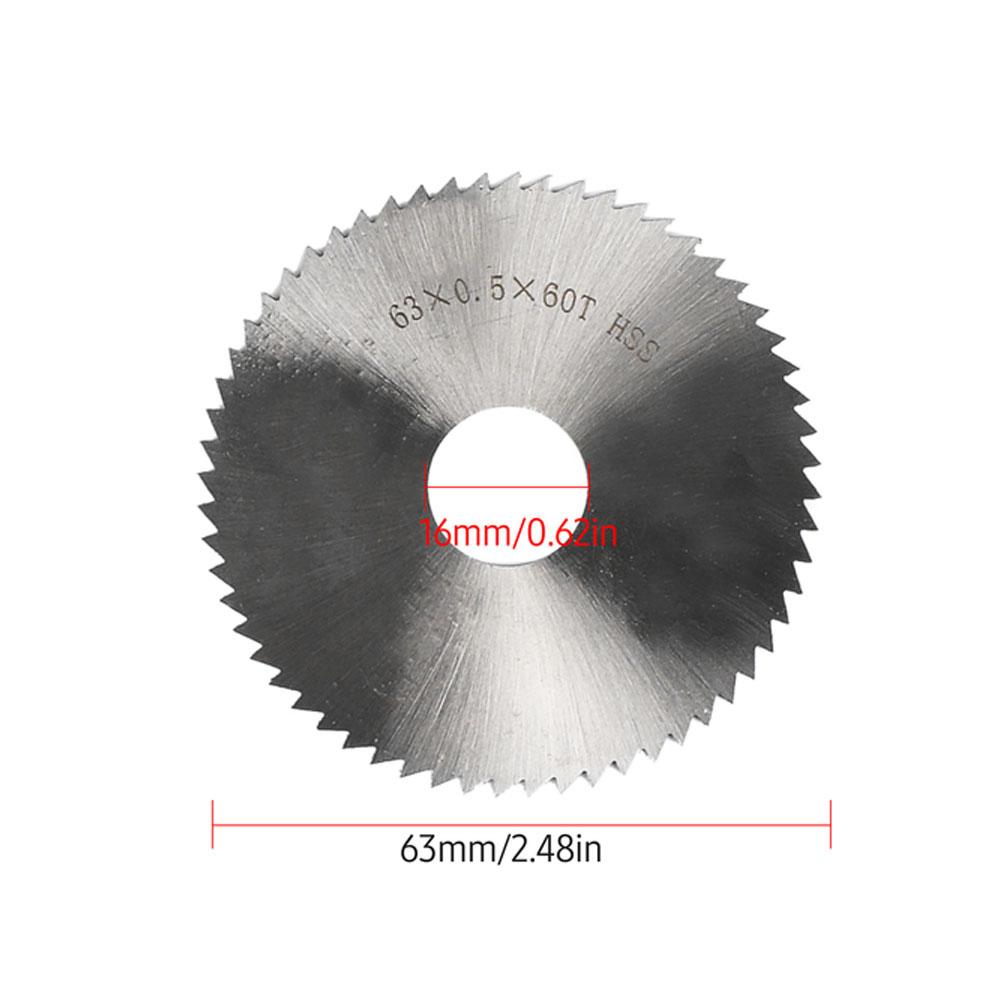 Kreissägeblatt Kettensägeblatt 2,5 Zoll 63 mm Harz HSS Legierung Sägeblatt 60 mm Schmirgel Sägeblatt Trennscheibe Elektrosägenzubehör