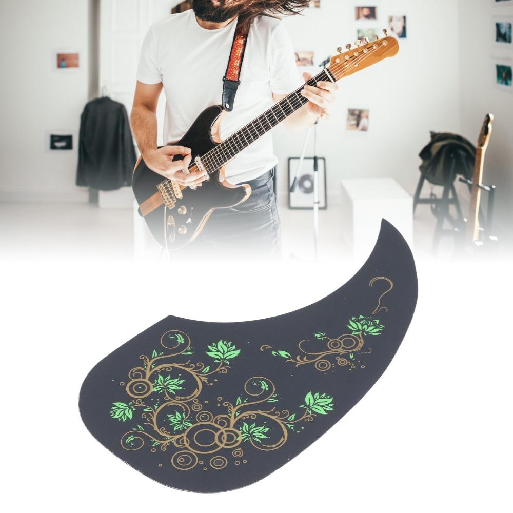 Black Guitar Scratch Plate Celluloid Acoustic Guitar Pick Guard For Acoustic Guitar