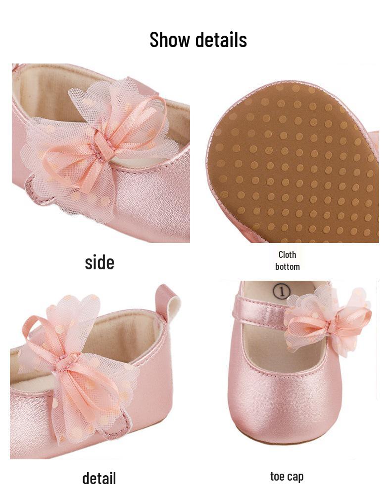 Butterfly Flower Princess Shoes for Toddlers: Infant Shoes for 0-1 Year Olds