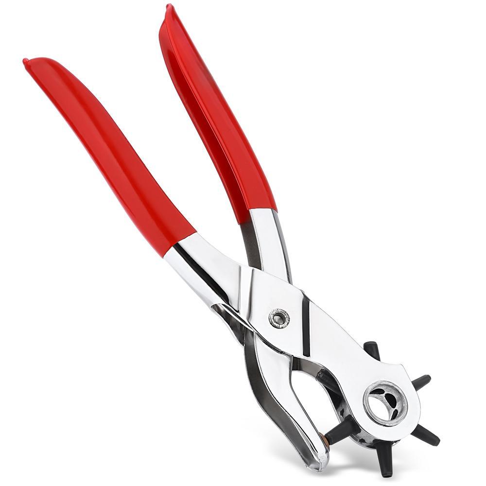 Multi-function Portable Puncher Heavy Duty Leather Belt Watch Strap Hole Punch Hand Pliers Belt Holes Punches NW-112