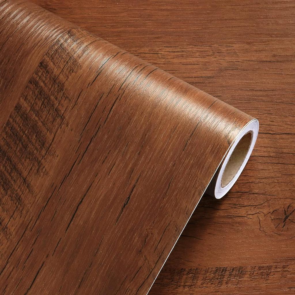 Classic Wood Grain PVC Stickers for Wardrobe Cupboard Table Furniture Waterproof Self Adhesive Wallpaper Home Decor Wall Papers