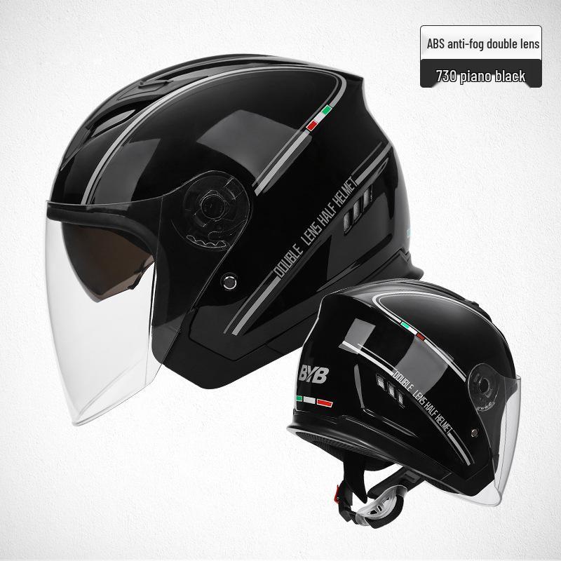 Dual-Lens Anti-Fog Motorcycle & Electric Vehicle Helmet