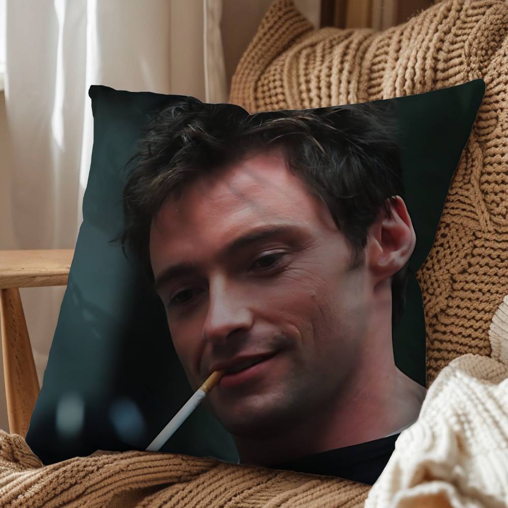 Like a Wolf Hugh Jackman Print Throw Pillow Cover Square Cushion Case for Living Room Bedroom Decor