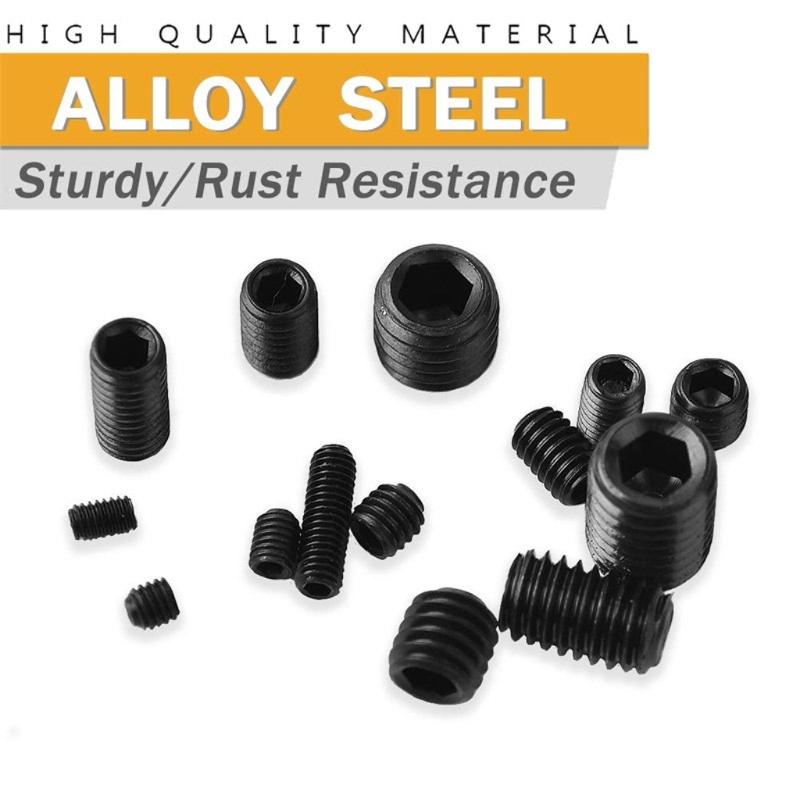 300Pcs Allen Head Screws 2.5/3/4/5/6/8mm Hexagon Socket Head Screws Stainless Steel Internal Hexagon Drive Cup Screw
