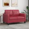 VidaXL 2-seater Sofa Bordeaux Red 120 Cm Faux Leather, Sofa, Upholstered Sofa, Living Room Seat, Loveseat, Sofa of 359115