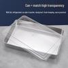 Tiramisu Stainless Steel Baking Plate with Lid - Large Rectangular Dessert Mold