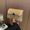 Solid Color Texture Versatile Ins Chain Small Bag Women 2025 Internet Celebrity Fashion Temperament Shoulder Messenger Bag Small Square Bag