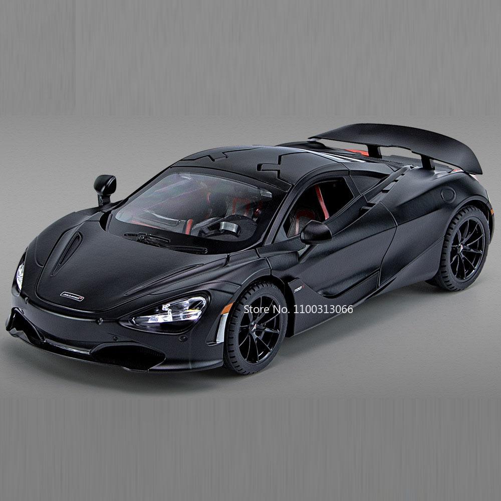 1:24 P1 720S Sports Supercar Models Toys Alloy Diecast Wheel Pull Back Miniature Sports Cars Doors Opened Car Birthday Gifts