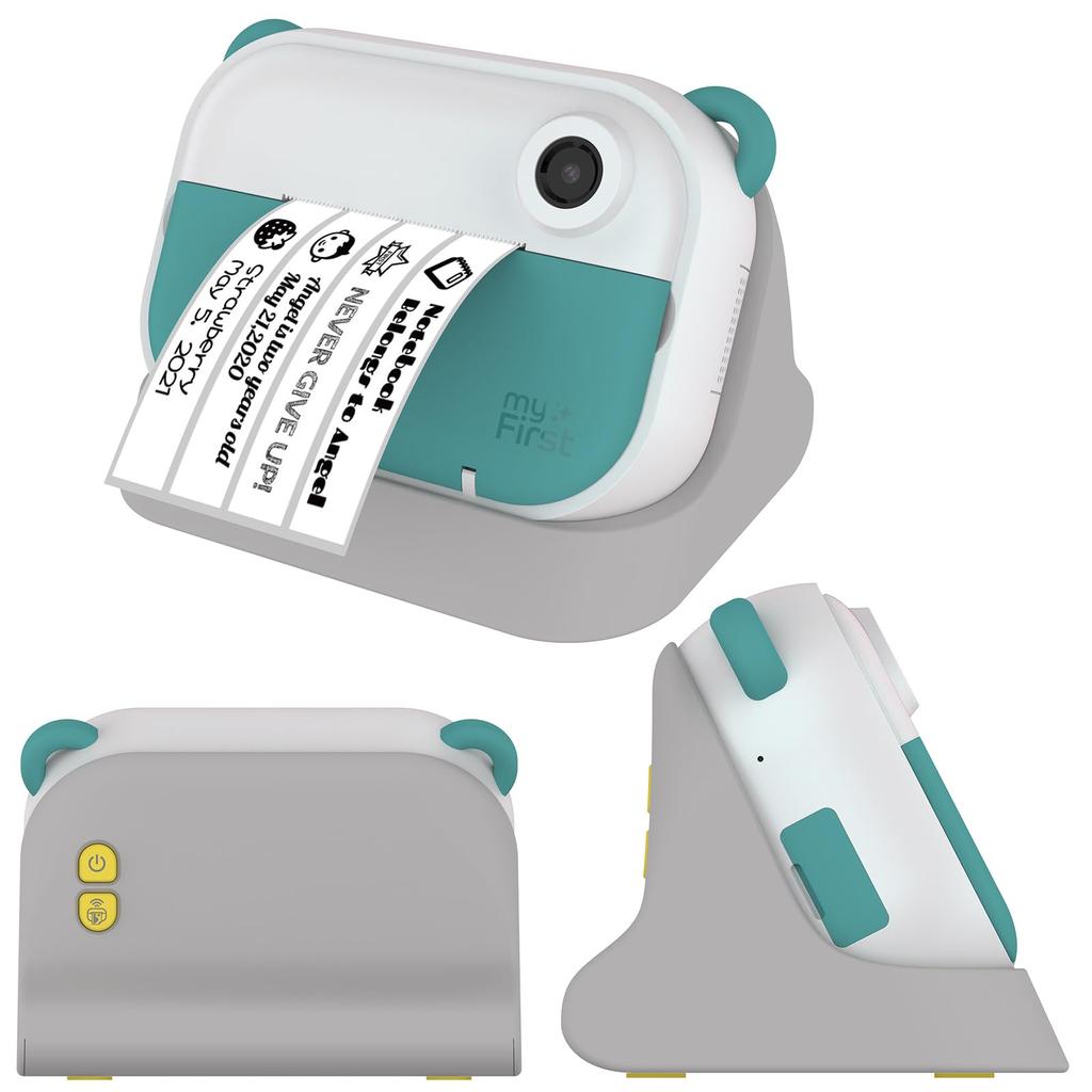 myFirst Camera Insta Wi: 3-in-1 Home Digital Camera, Photo Printer, and Label Printer | Image Editing with Dedicated App | Inkless (Green)